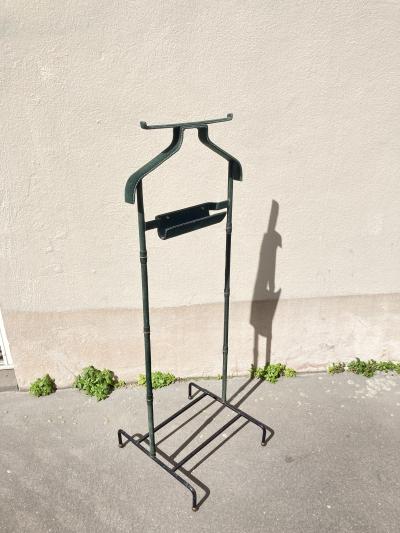 Jacques Adnet 1950s Stitched leather valet by Jacques Adnet