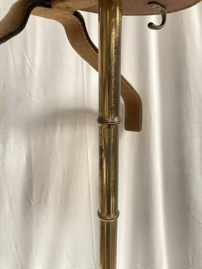 Jacques Adnet 1950s Stitched suede leather valet by Jacques Adnet