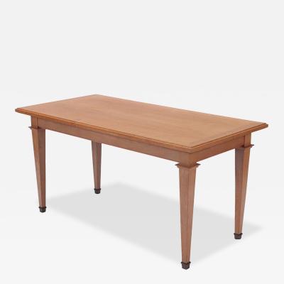 Jacques Adnet A French Oak Library Table in the manner of Jacques Adnet C 1940 