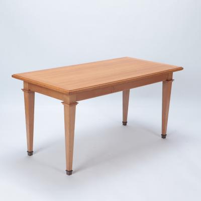 Jacques Adnet A Mid Century French oak library table in the manner of Jacques Adnet C 1940 