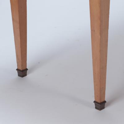 Jacques Adnet A Mid Century French oak library table in the manner of Jacques Adnet C 1940 