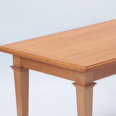 Jacques Adnet A Mid Century French oak library table in the manner of Jacques Adnet C 1940 