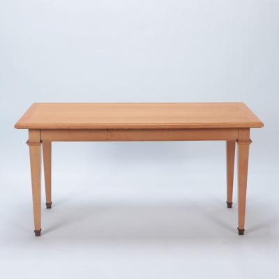 Jacques Adnet A Mid Century French oak library table in the manner of Jacques Adnet C 1940 