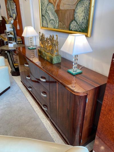 Jacques Adnet Art Deco Cabinet Sideboard by Jacques Adnet