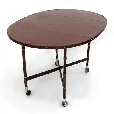 Jacques Adnet Drop leaf breakfast table