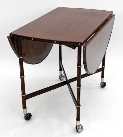 Jacques Adnet Drop leaf breakfast table