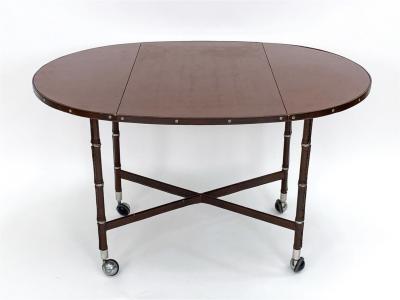 Jacques Adnet Drop leaf breakfast table