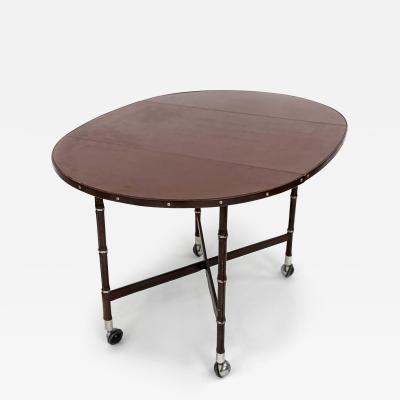 Jacques Adnet Drop leaf breakfast table