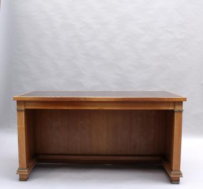 Jacques Adnet FINE FRENCH 1950S MAHOGANY DESK BY JACQUES ADNET