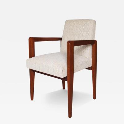 Jacques Adnet Fine French Art Deco Mahogany Arm Chair