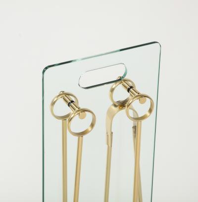 Jacques Adnet French Adnet Style Fire Tools