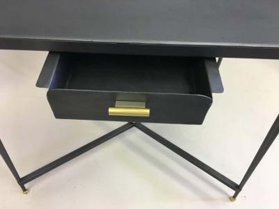 Jacques Adnet French Mid Century Modern Neoclassical Desk Writing Table by Jacques Adnet 1940