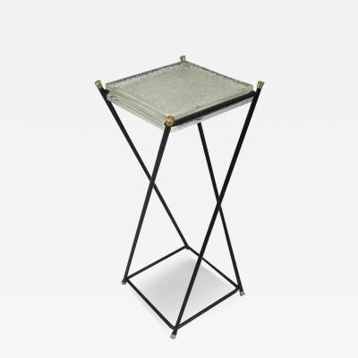 Jacques Adnet French Mid Century Modern Side End Table by Jacques Adnet Max Ingrand