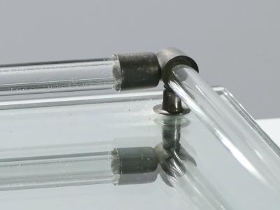 Jacques Adnet French Mid century mirrored tray style of Jacques Adnet 1940s