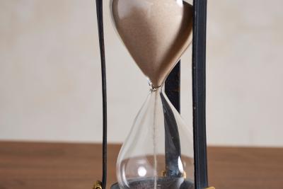 Jacques Adnet Hourglass attributed to Jacques Adnet