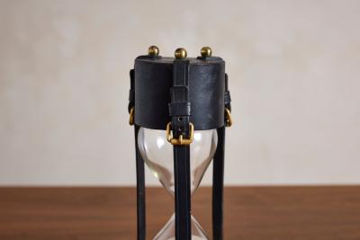 Jacques Adnet Hourglass attributed to Jacques Adnet