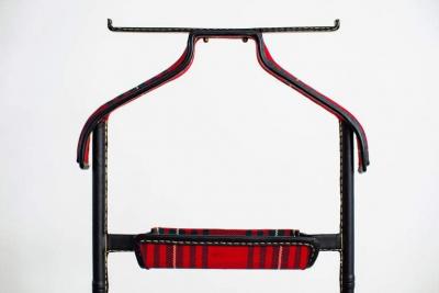 Jacques Adnet JACQUES ADNET VALET WITH TARTAN PLAID