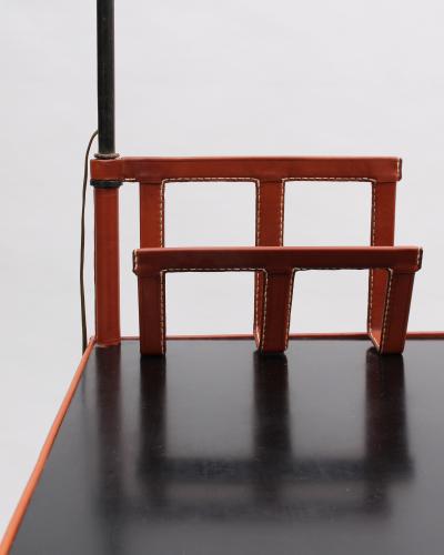 Jacques Adnet Jacques Adnet A French 1950s Desk with Lamp by Jacques Adnet