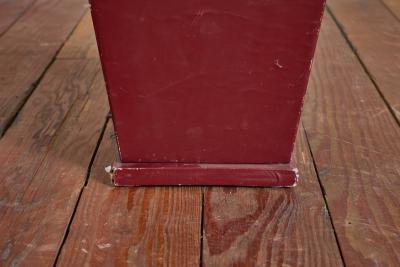Jacques Adnet Jacques Adnet Burgundy Leather Waste Bin