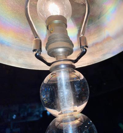 Jacques Adnet Jacques Adnet French Art Deco Machine Age Art Deco Lamp