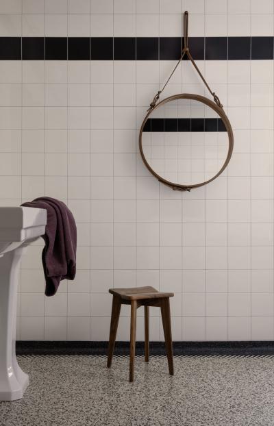 Jacques Adnet Jacques Adnet Large Circulaire Mirror with Brown Leather