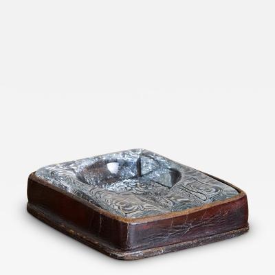 Jacques Adnet Jacques Adnet Leather Ashtray