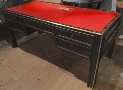 Jacques Adnet Jacques Adnet Rarest 40s Documented Makassar Desk