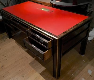 Jacques Adnet Jacques Adnet Rarest 40s Documented Makassar Desk