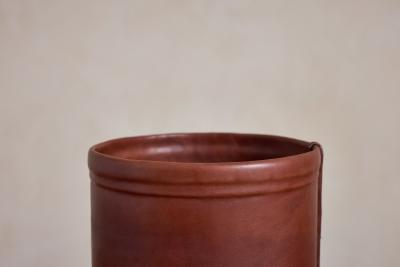 Jacques Adnet Jacques Adnet Style Leather Umbrella Holder