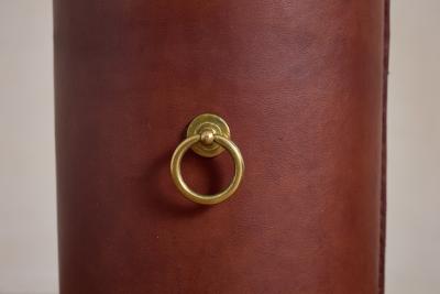 Jacques Adnet Jacques Adnet Style Leather Umbrella Holder