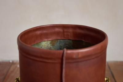 Jacques Adnet Jacques Adnet Style Leather Umbrella Holder