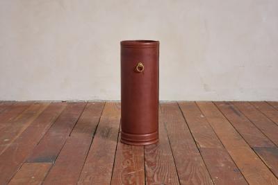 Jacques Adnet Jacques Adnet Style Leather Umbrella Holder