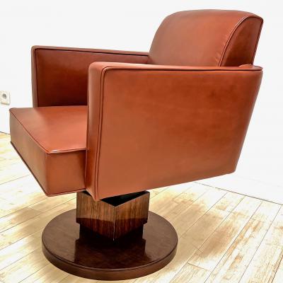 Jacques Adnet Jacques Adnet awesome swivel captain office chair