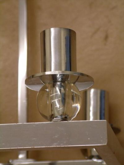 Jacques Adnet Jacques Adnet chrome ceiling fixture