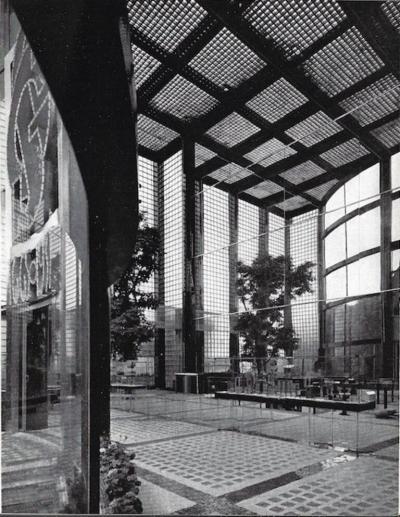 Jacques Adnet Jacques Adnet coffee table in ebonized oak and mirror