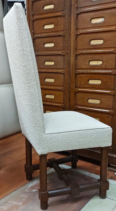 Jacques Adnet Jacques Adnet documented rarest set of 10 dinning chairs