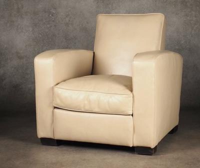 Jacques Adnet Jacques Adnet pair of Modernist Club chairs