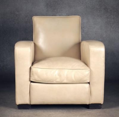 Jacques Adnet Jacques Adnet pair of Modernist Club chairs