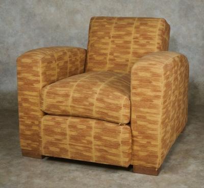 Jacques Adnet Jacques Adnet pair of Modernist club chairs