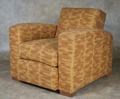 Jacques Adnet Jacques Adnet pair of Modernist club chairs