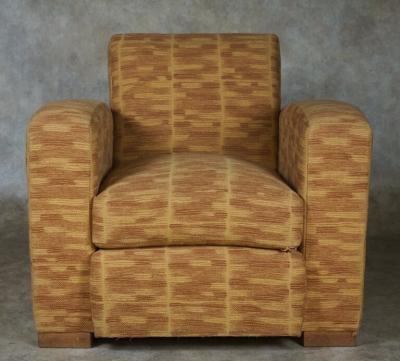 Jacques Adnet Jacques Adnet pair of Modernist club chairs