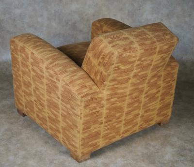 Jacques Adnet Jacques Adnet pair of Modernist club chairs