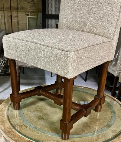 Jacques Adnet Jacques Adnet rarest documented set of 10 dinning chairs