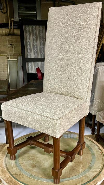 Jacques Adnet Jacques Adnet rarest documented set of 10 dinning chairs