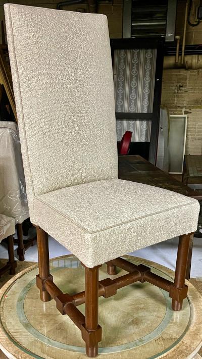 Jacques Adnet Jacques Adnet rarest documented set of 10 dinning chairs