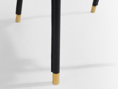 Jacques Adnet Jacques Adnet saddle stitched leather brass desk chair 1950