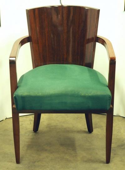 Jacques Adnet Jacques Adnet set of six rosewood armchairs