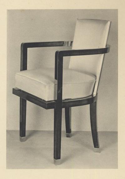Jacques Adnet Jacques Adnet set of six rosewood armchairs