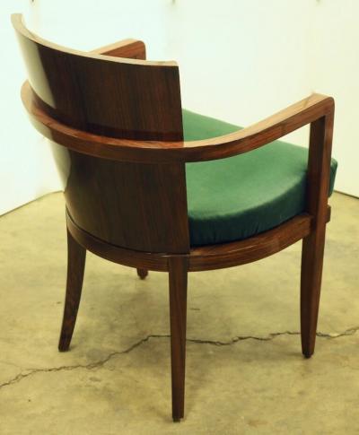 Jacques Adnet Jacques Adnet set of six rosewood armchairs