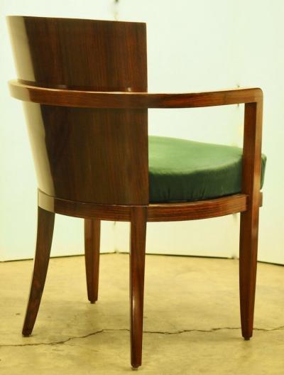 Jacques Adnet Jacques Adnet set of six rosewood armchairs